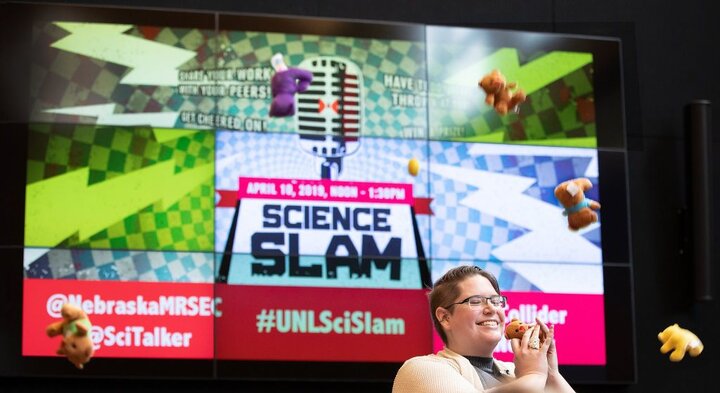 picture of a person at science slam